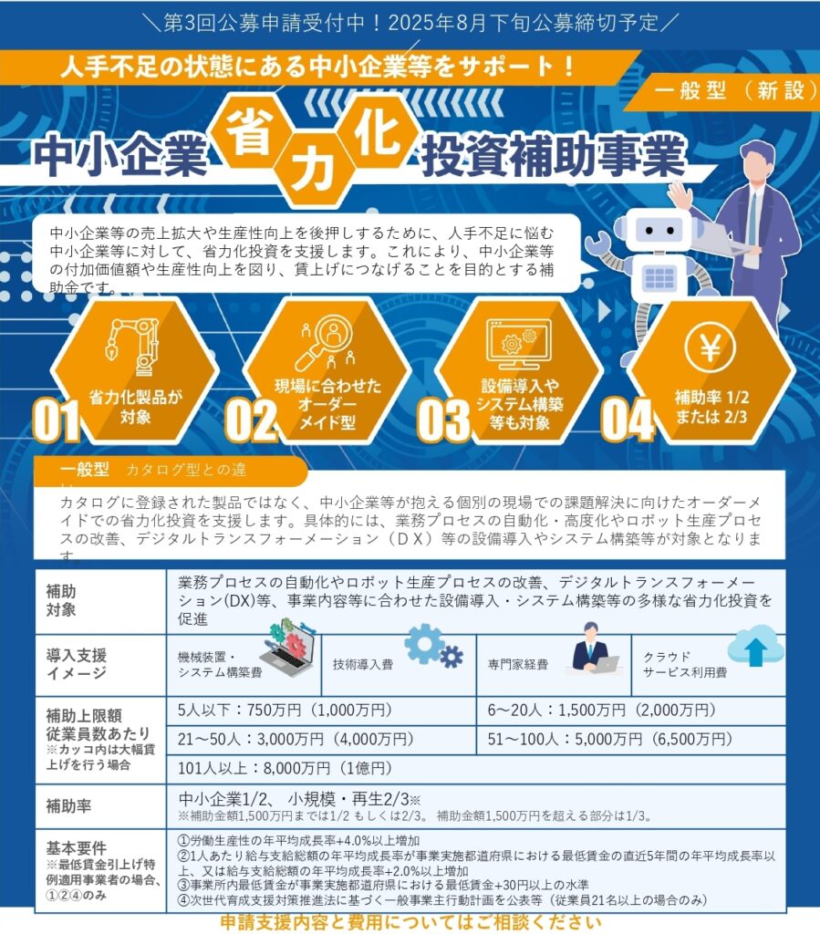 中小企業省力化投資補助事業（一般型）